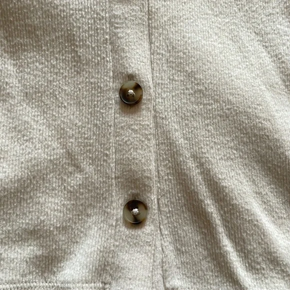 Madewell Brushed Ribbed Polo Crop Cardigan - Picture 5 of 7